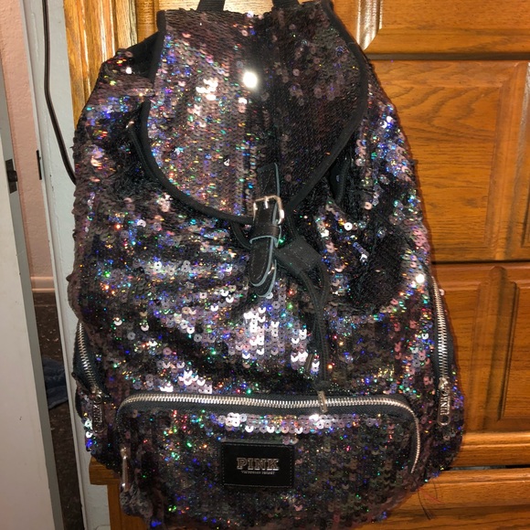 victoria secret sequin backpack